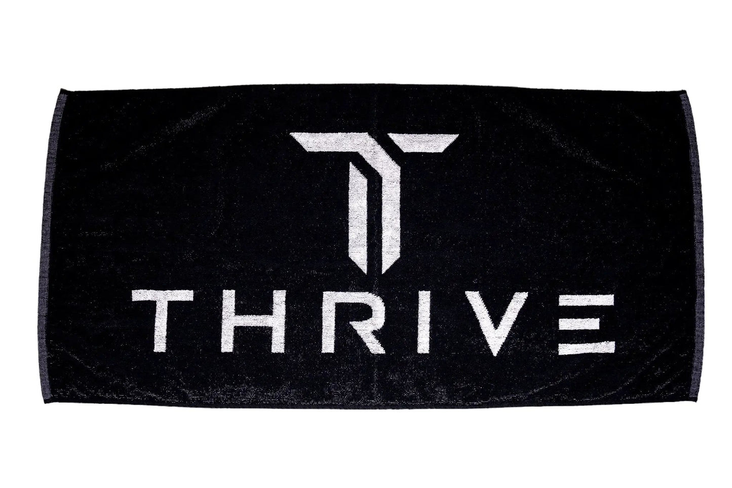 Thrive pickleball towel, black cotton with white Thrive logo for court use on Tampa Home & Garden Store