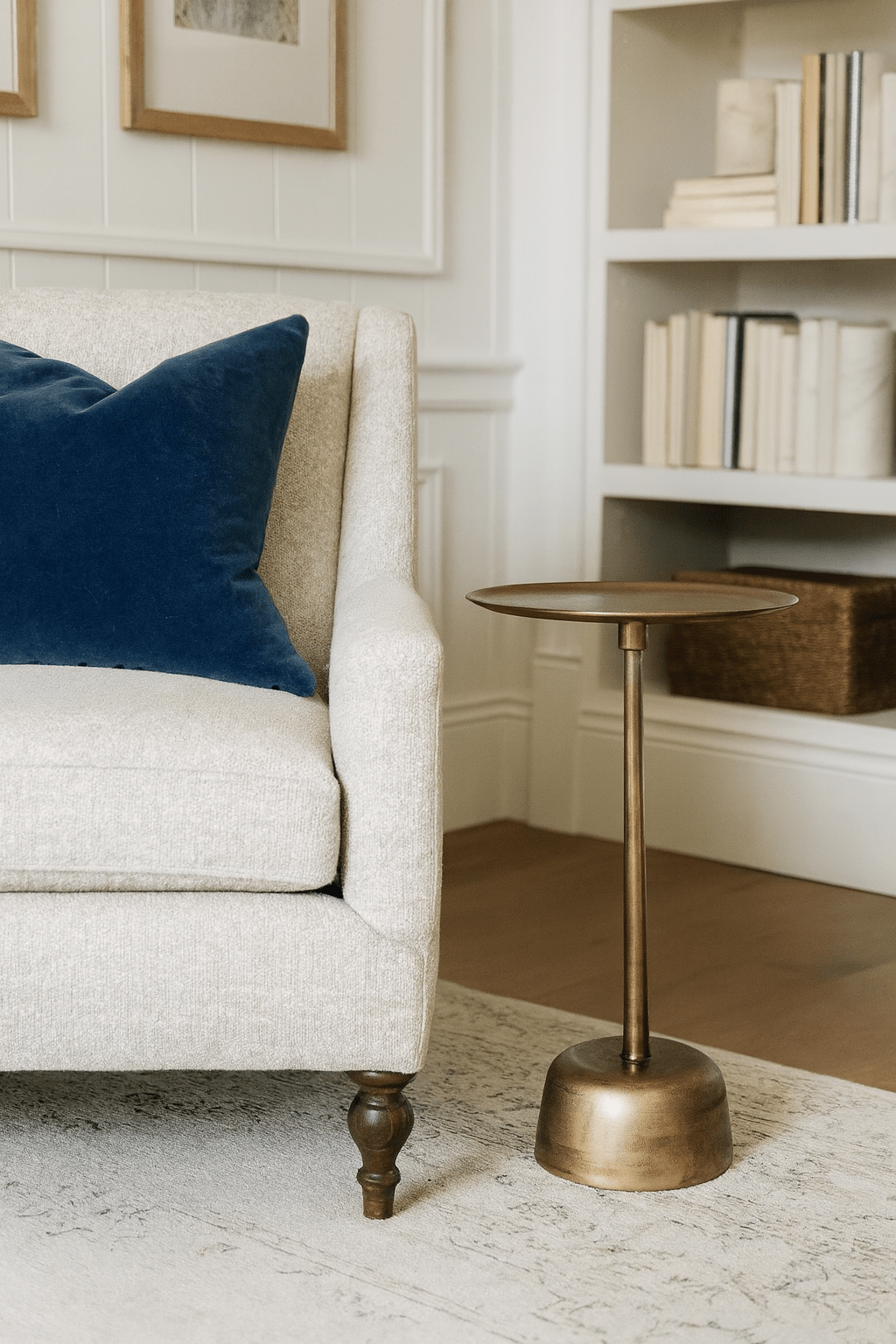 Tincture Accent Table in Antique Brass - Tampa Home & Garden Store