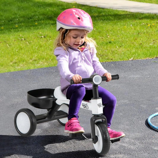 Toddler convertible trike with 86-degree steering and white frame DirectDeals on Tampa Home & Garden Store