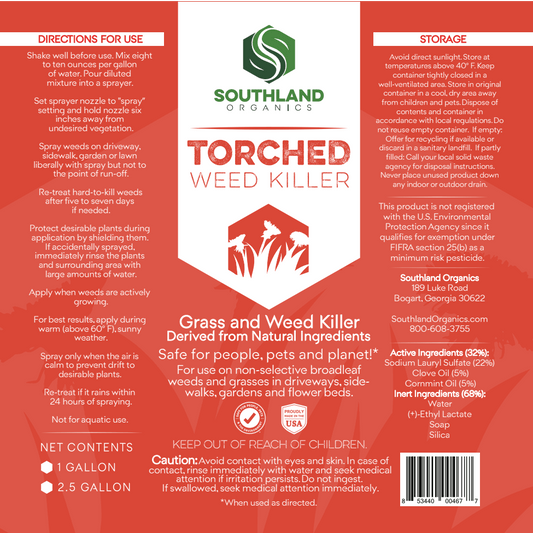 Torched Weed Killer Torched Herbicide | Natural - Tampa Home & Garden Store