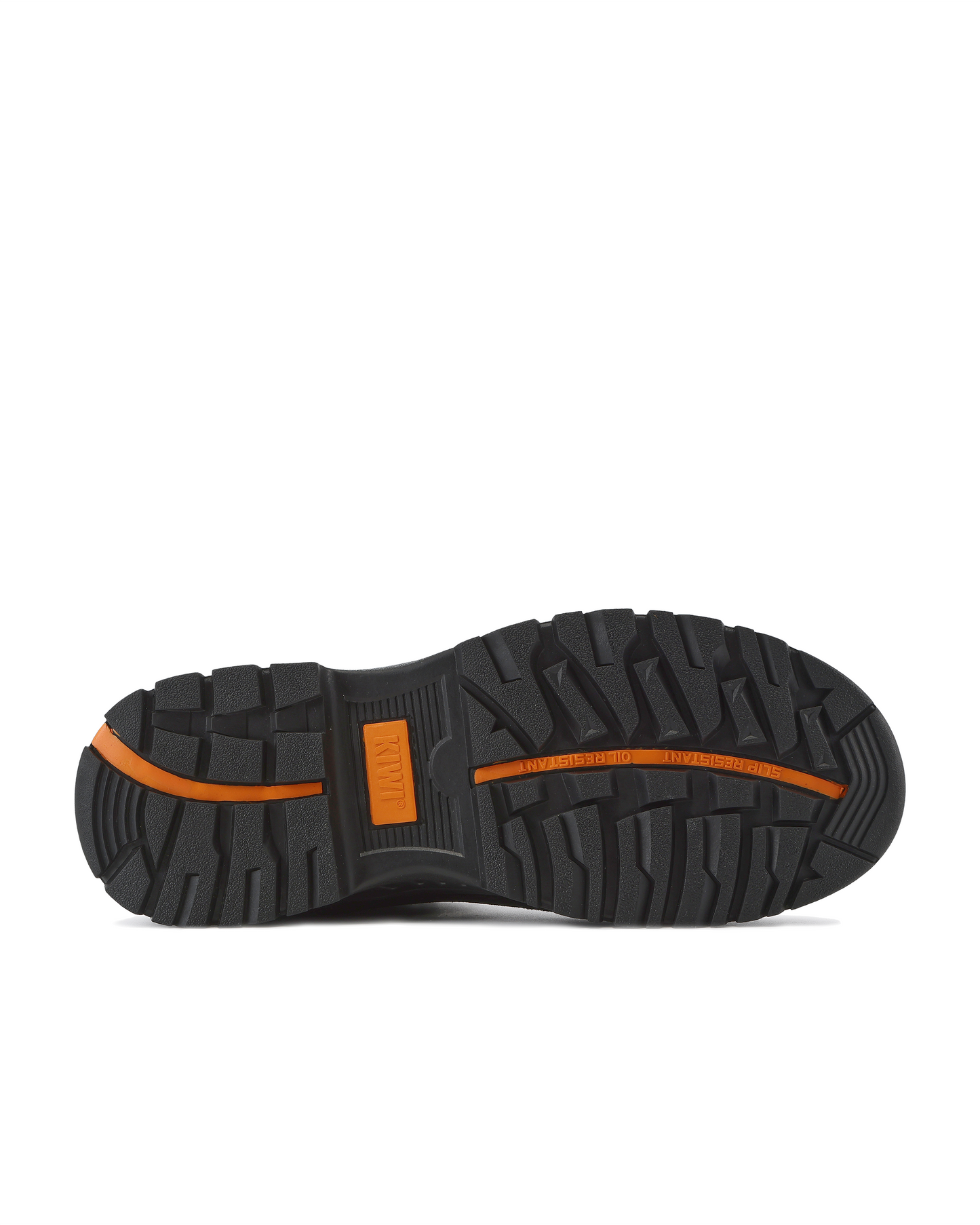 Kiwi Trail Suede Nylon Boots, black upper, orange outsole accents, water resistant 5in on Tampa Home & Garden Store