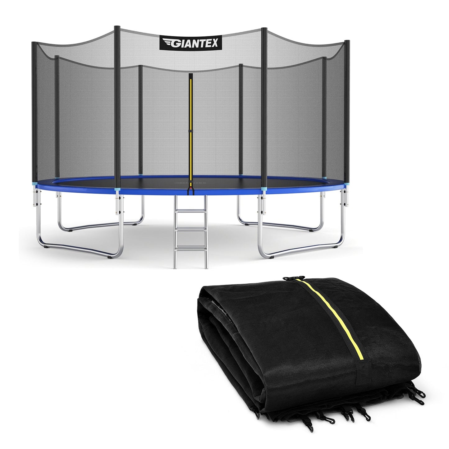 Trampoline Replacement Protection Enclosure Net with Zipper-14ft - Tampa Home & Garden Store