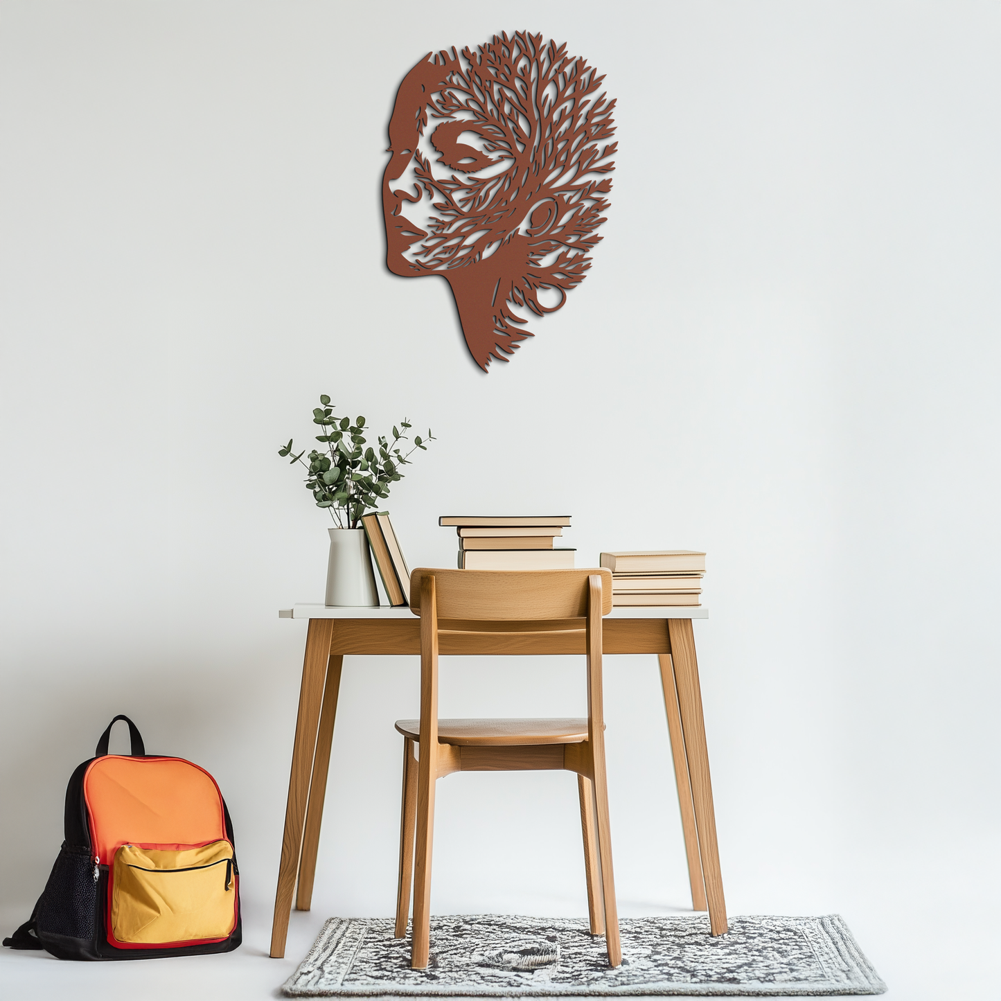 Tree Woman Metal Wall Art - Nature-Inspired Female Silhouette Decor- KAF472 - Tampa Home & Garden Store