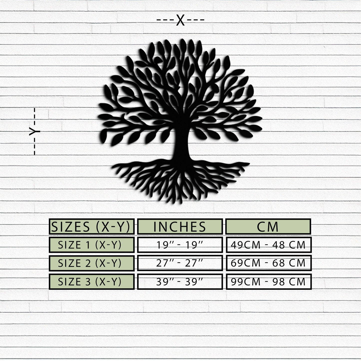 Tree of Life Metal Wall Art - Modern Steel Nature-Inspired Decor - KAF112 - Tampa Home & Garden Store