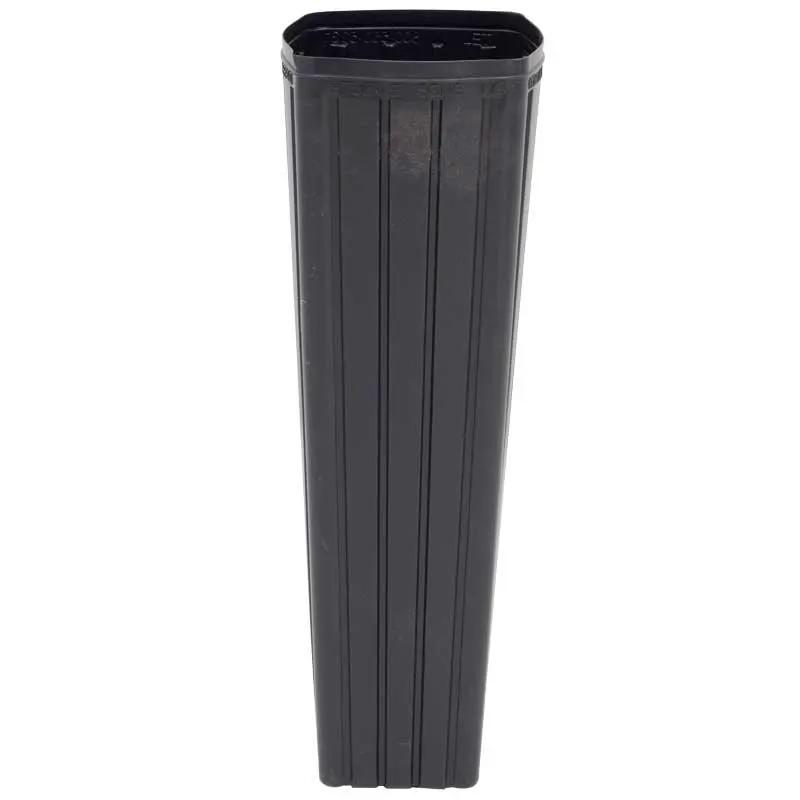 Treepot Deep Tree Growing Container tall black plastic planter with ridges on Tampa Home & Garden Store