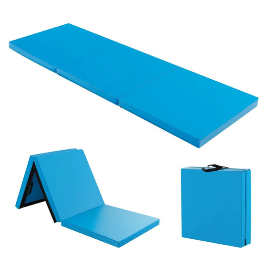 6 x 2 ft tri-fold gym mat with zippered blue cover DirectDeals gym mats set of 3 on Tampa Home & Garden Store