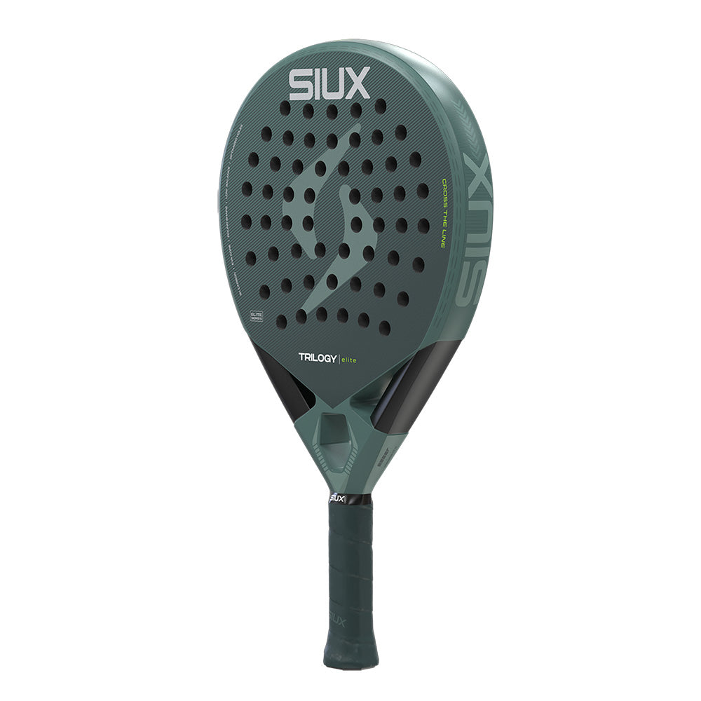 Padel racket Siux Trilogy Elite 2026 in green teal with ergonomic grip on Tampa Home & Garden Store