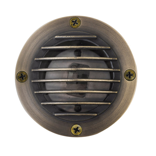 Tulay Antique Brass In-Ground Well Light Grill Face Low Voltage Landscape Lighting - Tampa Home & Garden Store