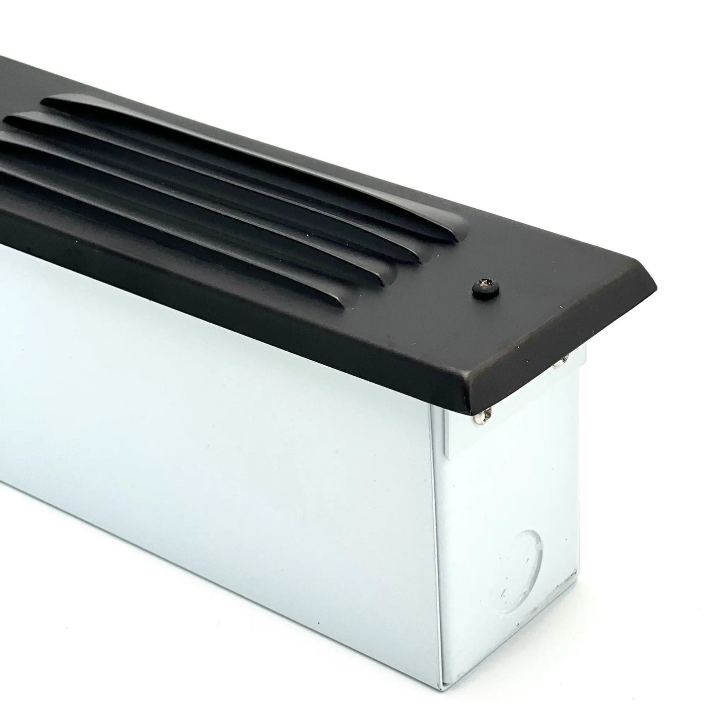 Tulay Black Louvered Brass Step Light Low Voltage Outdoor Lighting - Tampa Home & Garden Store