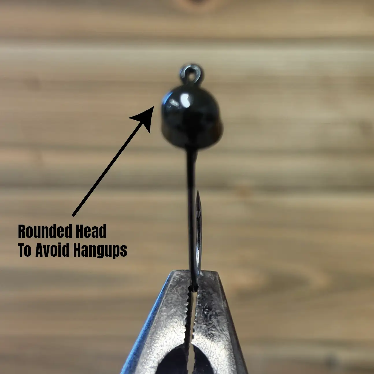 Turn N Burn Finesse Head Jig Head 3-Pack, black round head by 4x4bassjigs on Tampa Home & Garden Store