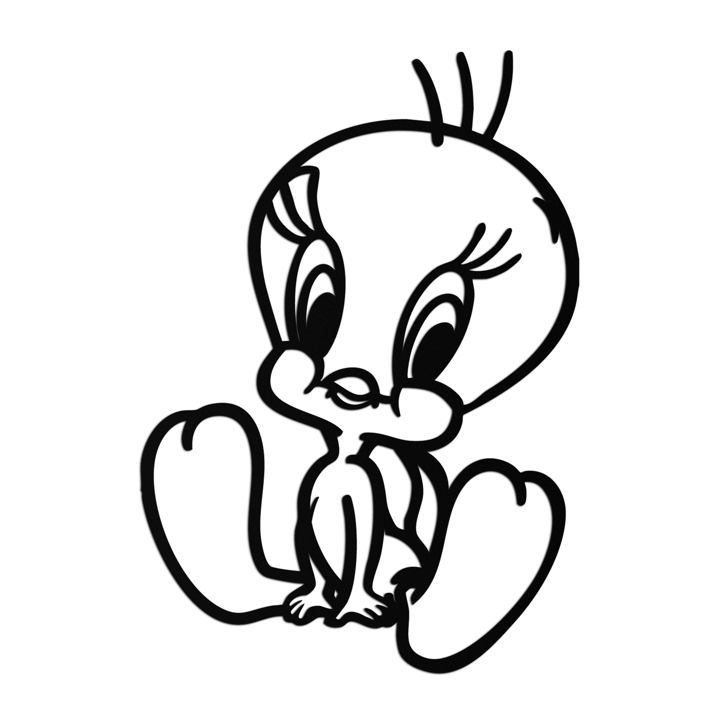 Tweety Bird Metal Wall Art – Classic Cartoon Character Silhouette for Fans- KAF666 - Tampa Home & Garden Store