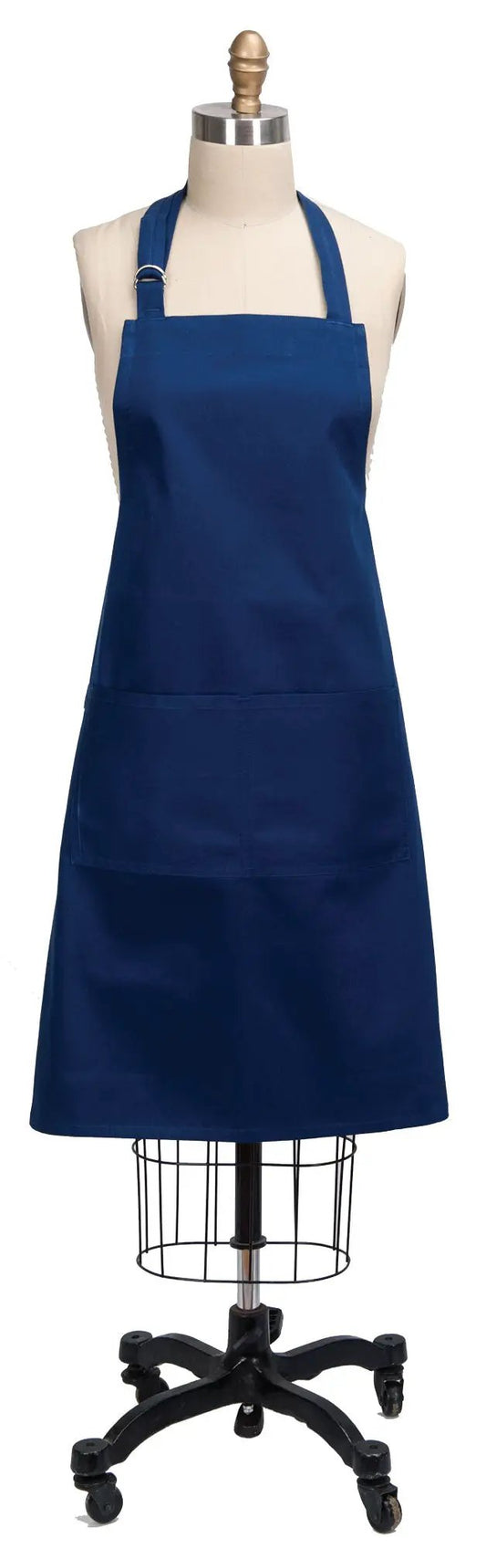 Twilight Blue solid chef apron with front pocket and neck strap on Tampa Home & Garden Store