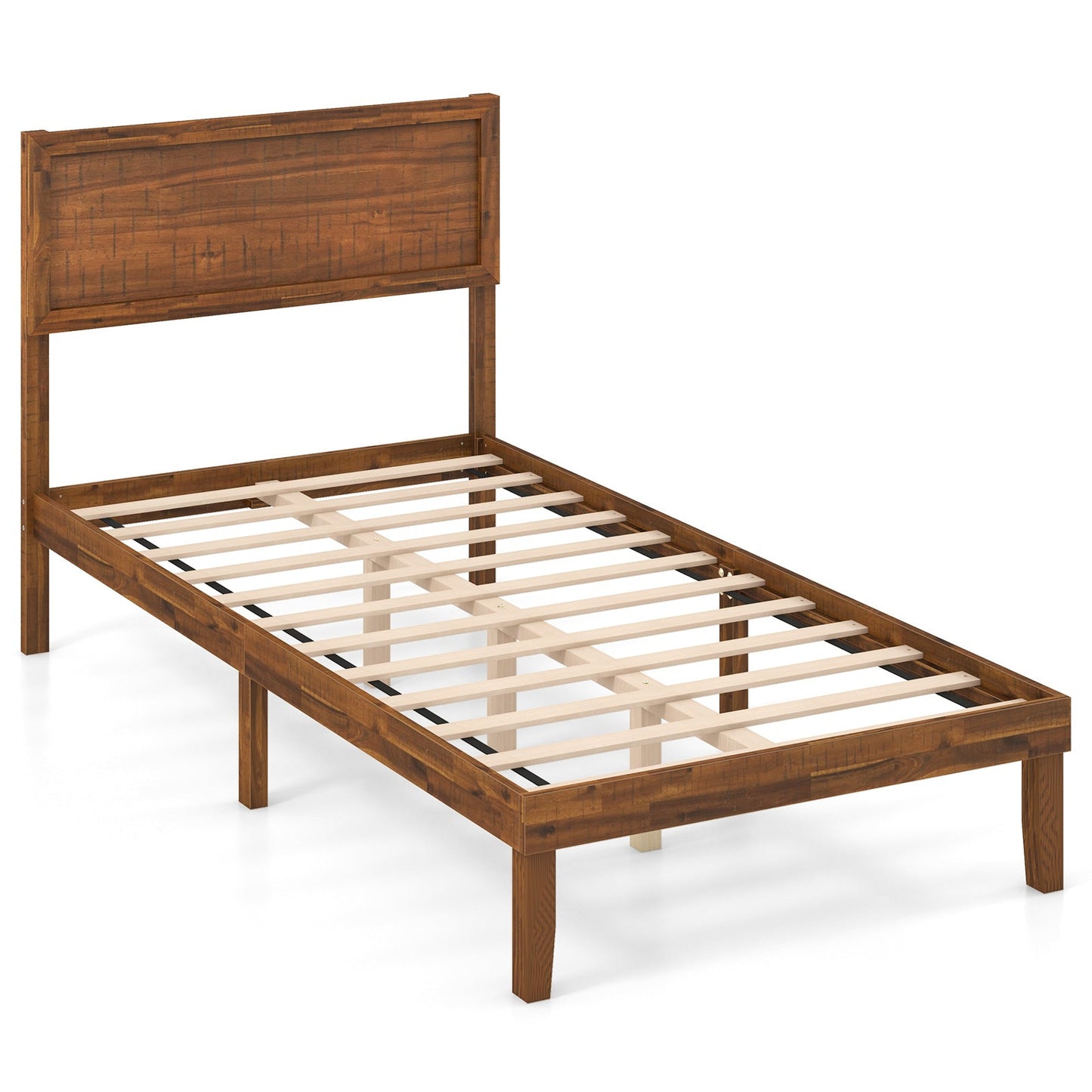 Twin/Full/Queen Size Bed Frame with Headboard and Wooden Slats Support-Queen Size - Tampa Home & Garden Store