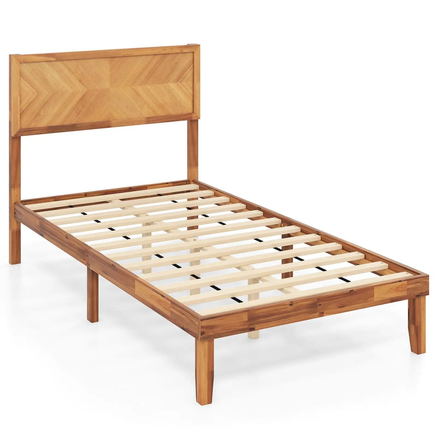 Twin/Full/Queen Size Bed Frame with Headboard and Storage Space-Full Size - Tampa Home & Garden Store