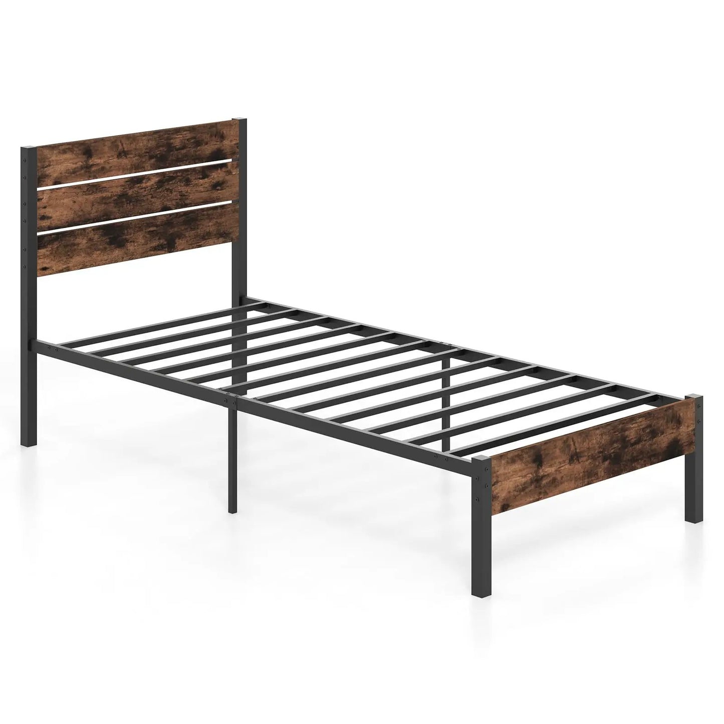 Full/King/Queen/Twin Size Bed Frame with High Headboard and Mute Bar-Full Size - Tampa Home & Garden Store