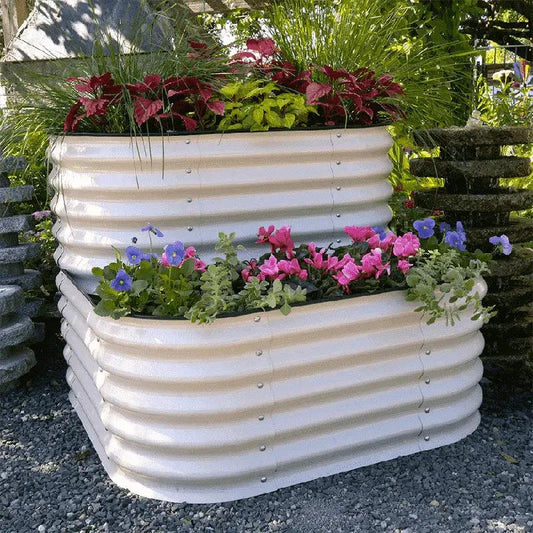 Two Tier Raised Garden Bed Metal Standard Size - Tampa Home & Garden Store