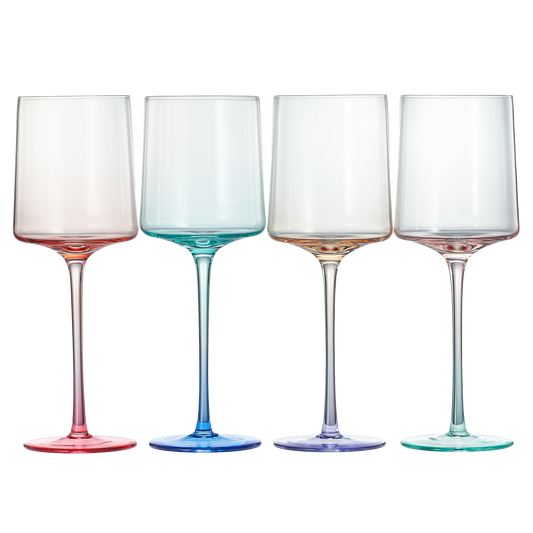 Alba Clear Stemmed Wine Glasses Set of Four