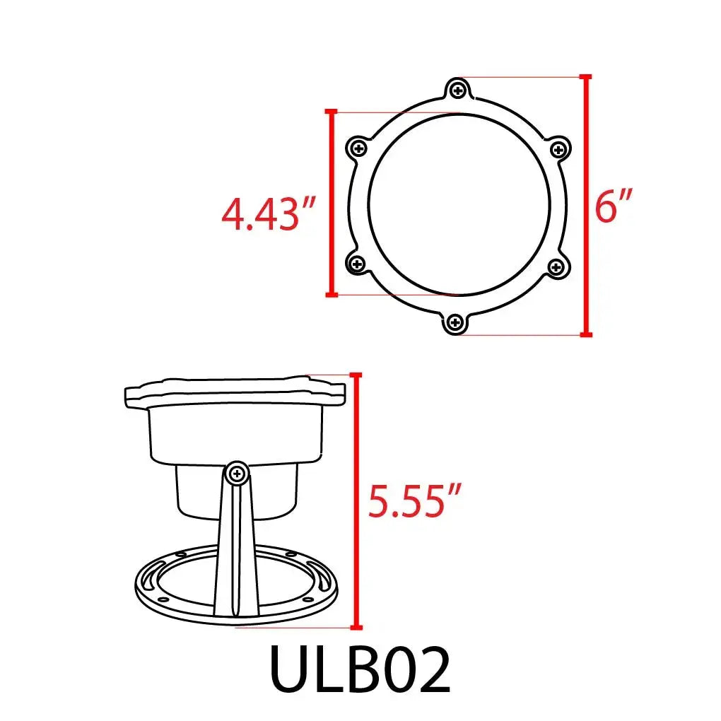 ULB02 Cast Brass PAR36 LED Underwater Pond Light, low voltage on Tampa Home & Garden Store