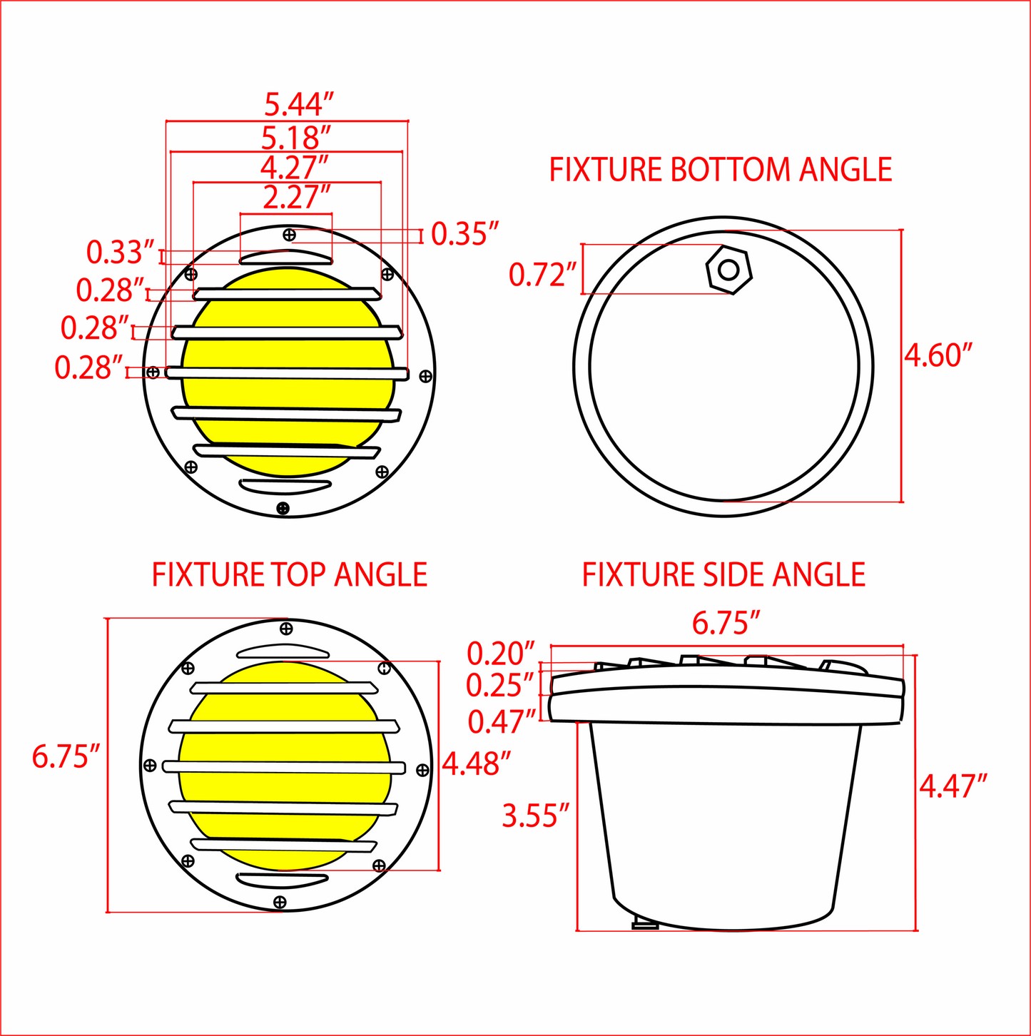 UNB01 Cast Brass Low Voltage Grille Commercial PAR36 LED In-ground Well Light IP65 Waterproof