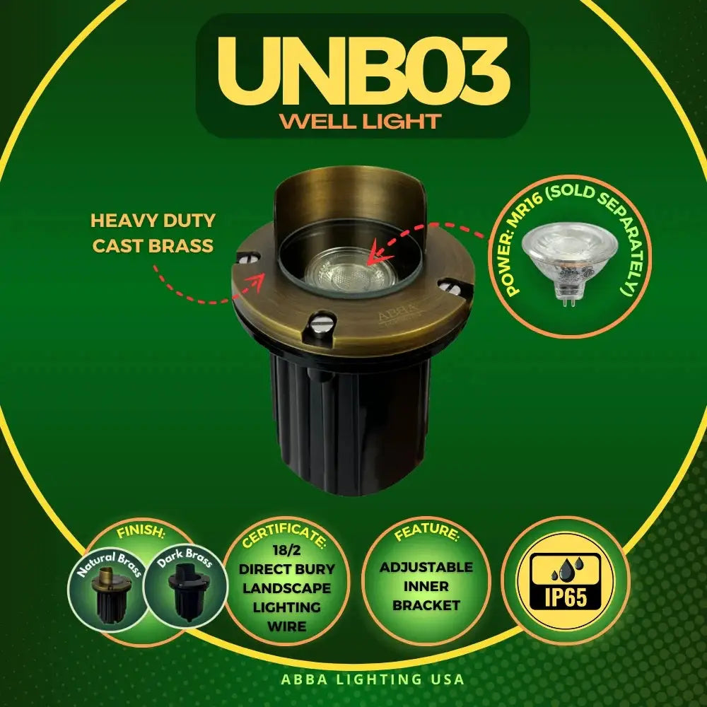 Unb03 Cast Brass Low Voltage Led Inground Light