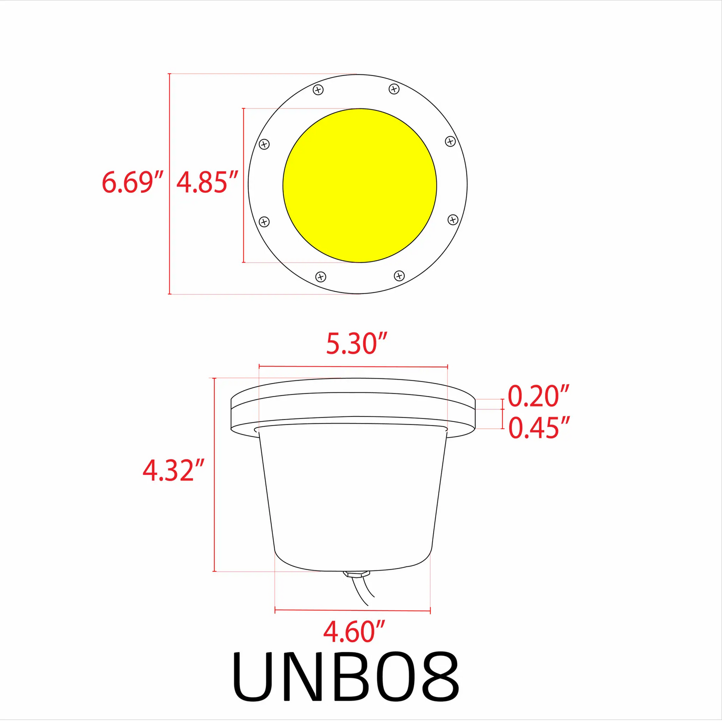 UNB08 cast brass in-ground well light IP65 by Kings Outdoor Lighting on Tampa Home & Garden Store