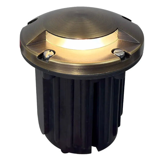 UNB09 Cast Brass Round Mono-Directional Low Voltage LED In-ground Light - Tampa Home & Garden Store