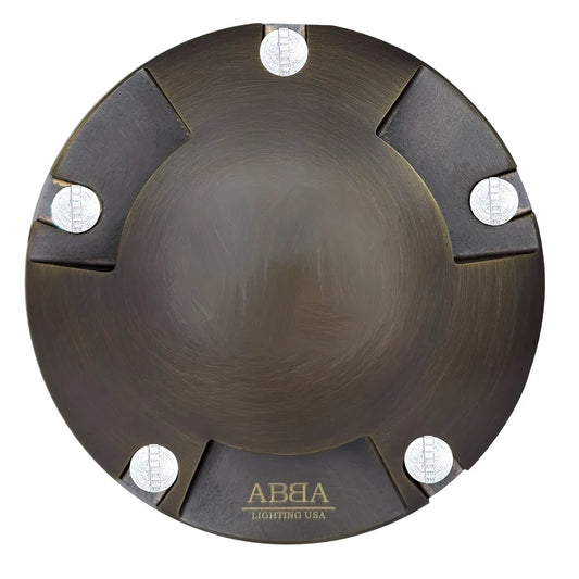 UNB11 Cast Brass Round Tri-Directional Low Voltage LED In-ground Light