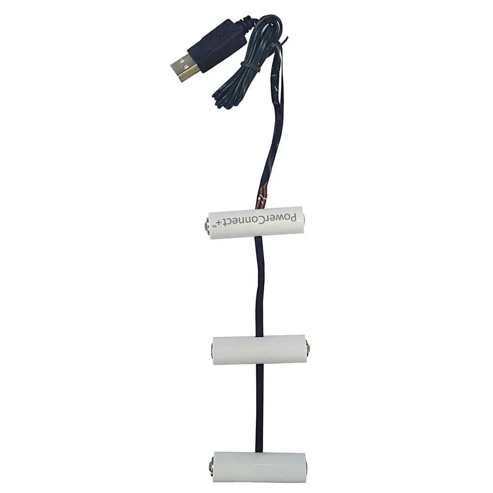 USB PowerConnect 3 AA battery converter with USB A plug and 3 white holders on Tampa Home & Garden Store
