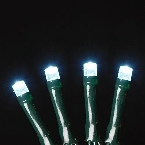 USB powered 50 LED (12.8 foot) Green Wire Multifunction Lights with Timer - Cool White - Tampa Home & Garden Store