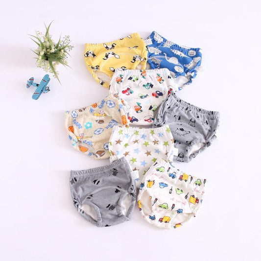 Stevvex 8-pack baby cotton training pants cloth diapers in assorted prints on Tampa Home & Garden Store