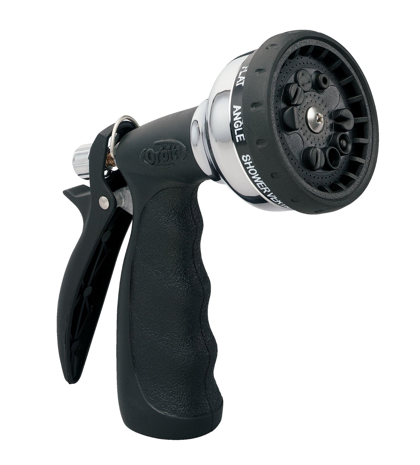 Ultralight 10 Pattern metal trigger hose nozzle Orbit Irrigation with black handle on Tampa Home & Garden Store
