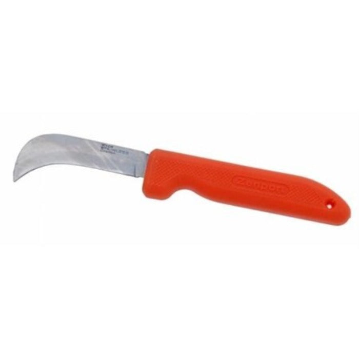 Zenport 3-inch sod knife with orange handle and curved blade Tools & More on Tampa Home & Garden Store