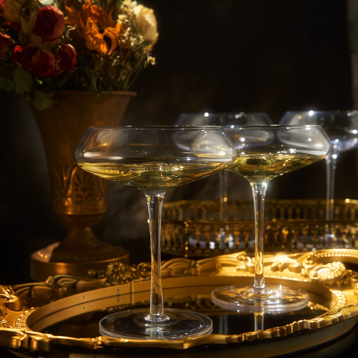 Set of Four Spritz Champagne Cocktail Glasses