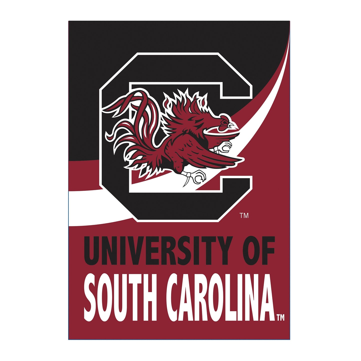 University of South Carolina Burlap Flag House Size - Tampa Home & Garden Store