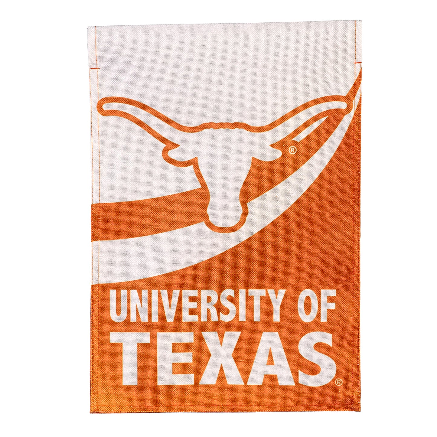 University of Texas Burlap Flag GDN Size - Tampa Home & Garden Store