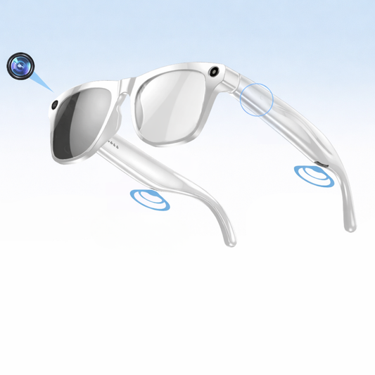 AI Smart Glasses Photochromic Camera Bluetooth Call Music Voice Assistant - Tampa Home & Garden Store