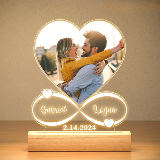Custom LED Photo Night Light – Personalized Acrylic Picture Frame Gift for Loved Ones - Tampa Home & Garden Store