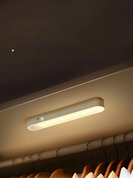 USB Rechargeable LED Night Light 3-Color Dimmable white bar with touch control for closets on Tampa Home & Garden Store