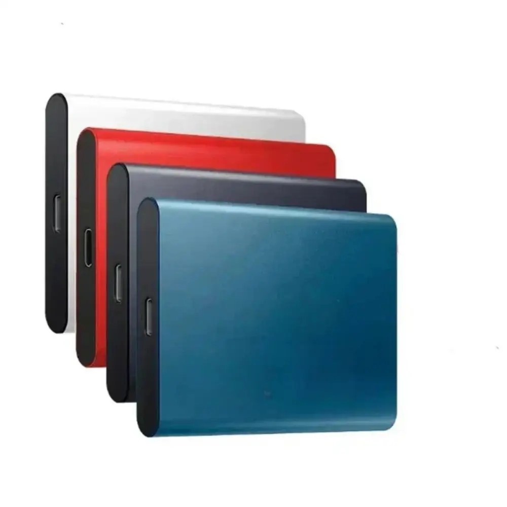 2TB external SSD USB 3.1 USB-C portable drive set of four in white red navy teal on Tampa Home & Garden Store
