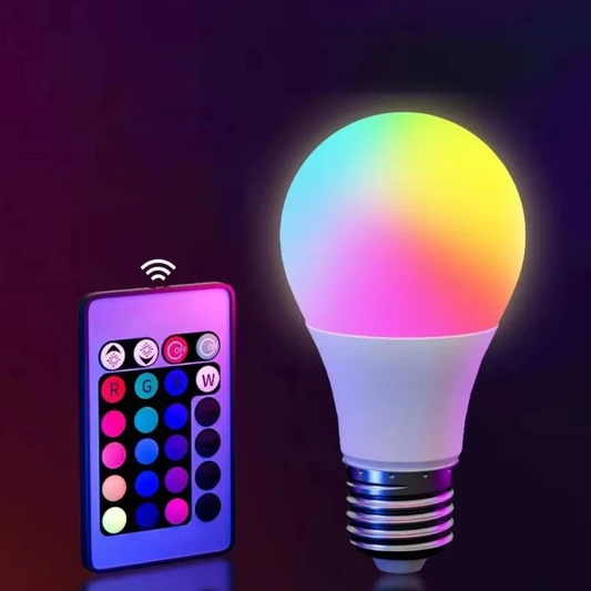 RGB LED Light Bulb E27 Remote Control Dimmable 16 Color Smart Lamp - Tampa Home & Garden Store