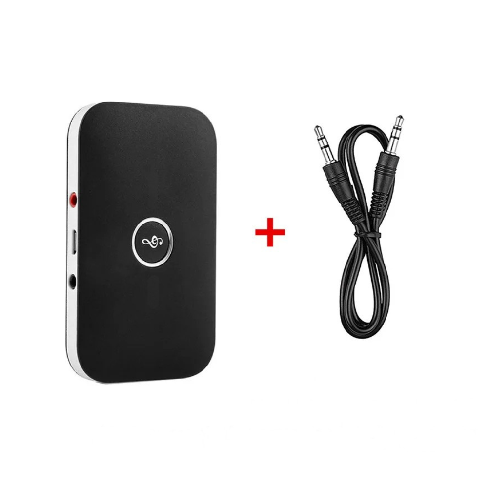 Moktan Sabai Bluetooth 5.0 transmitter and receiver, TV adapter with red LED and 3.5mm cable on Tampa Home & Garden Store