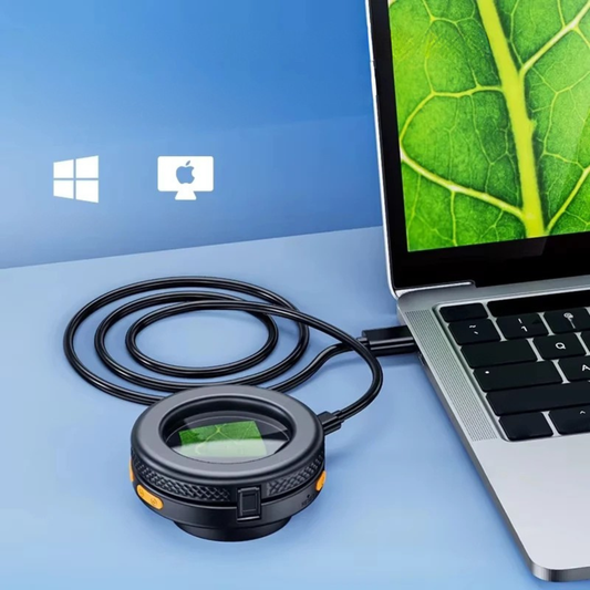 500X Digital Microscope 2 Inch IPS Screen Handheld Magnifier with LED - Tampa Home & Garden Store