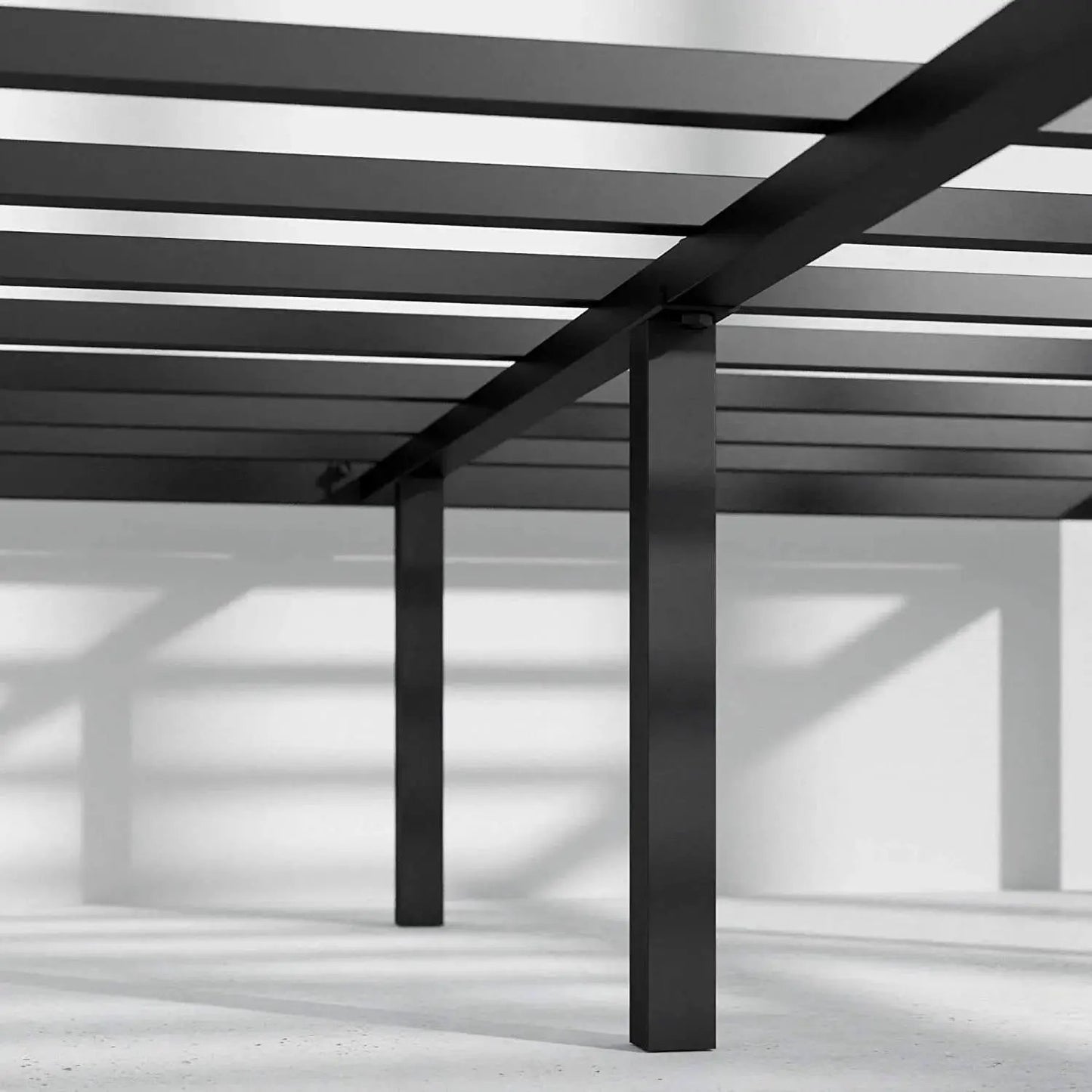 King Metal Platform Bed Frame with Rounded Legs 700 lbs Weight Capacity - Tampa Home & Garden Store