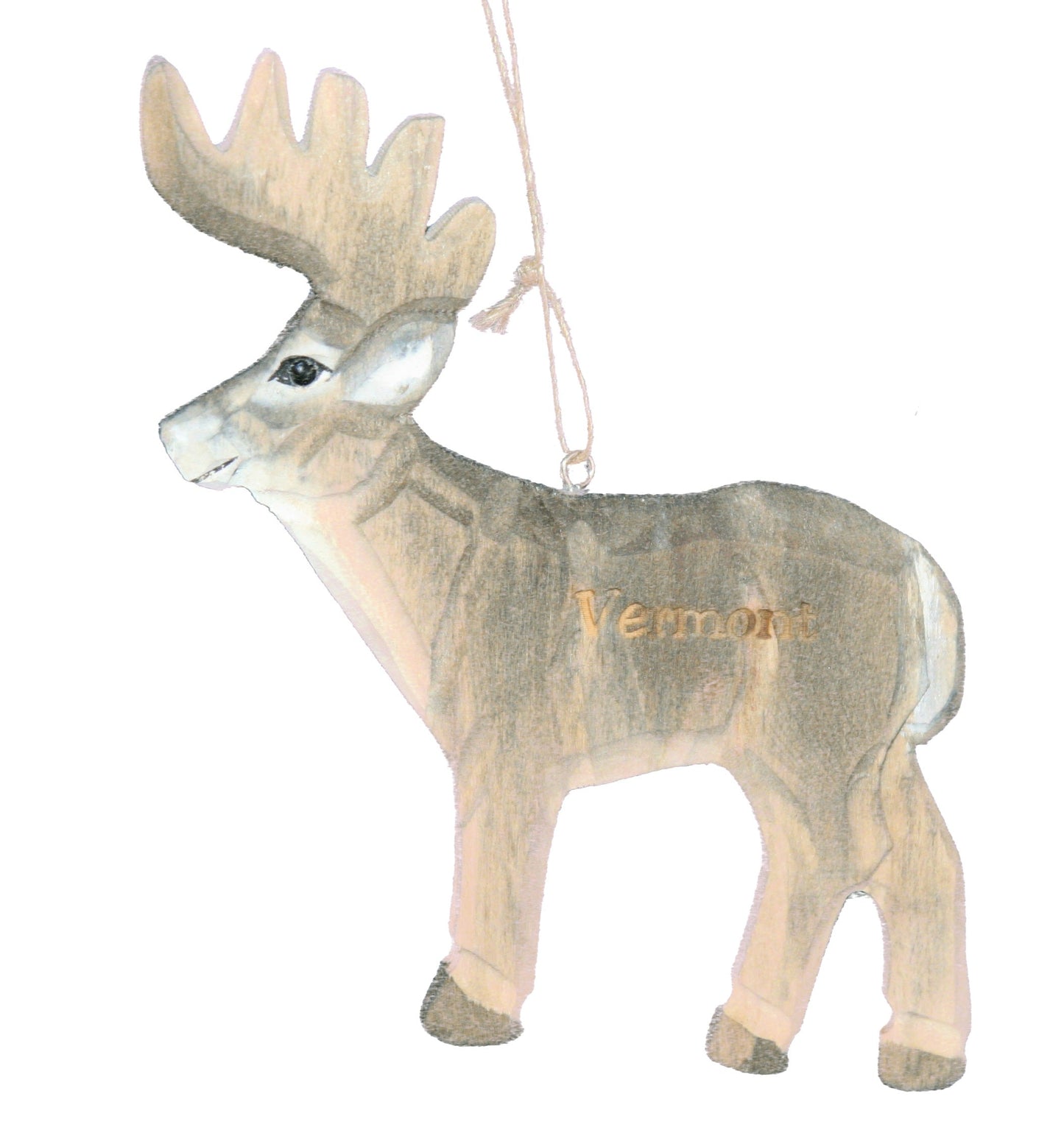 Vermont Deer Wooden Ornament - Tampa Home & Garden Store