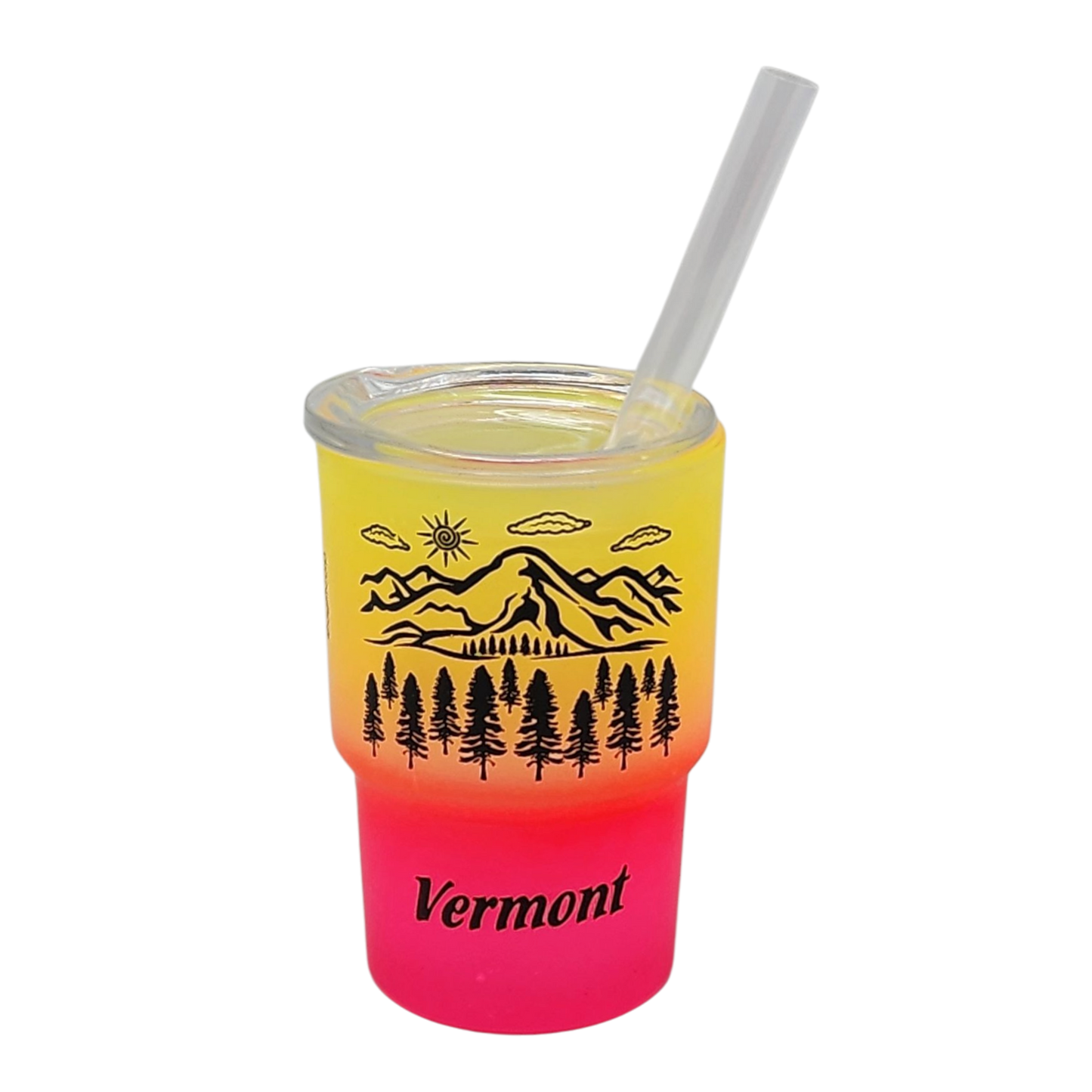Vermont Green Mountains Glass 2oz Shooter - Sunset Breeze - Tampa Home & Garden Store