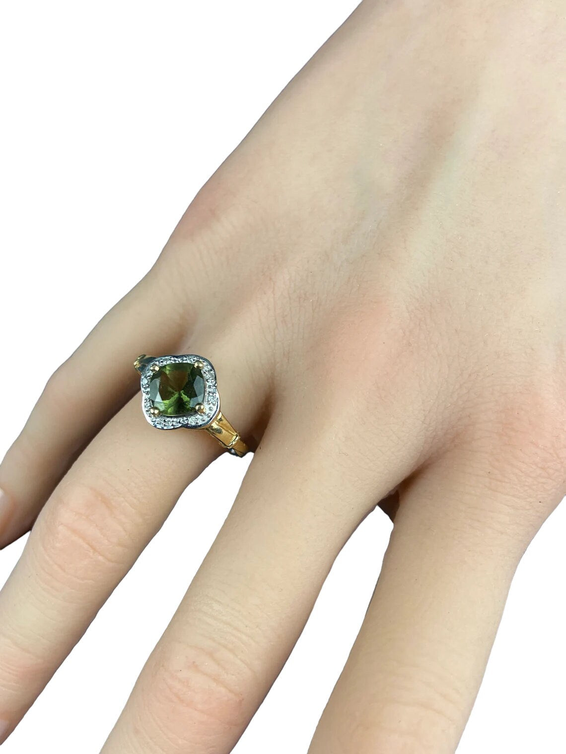 Vintage 10k Gold Amethyst and Diamond Ring. Vintage Gifts for Her. - Tampa Home & Garden Store