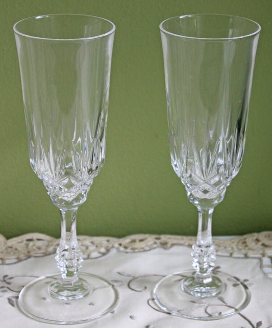 Vintage Crystal Glasses. Eight Crystal Glasses. Crystal Bar Ware. Fine Stem Ware with Ornate Stem. Gift for Him. Bachelorette Party Gift. - Tampa Home & Garden Store