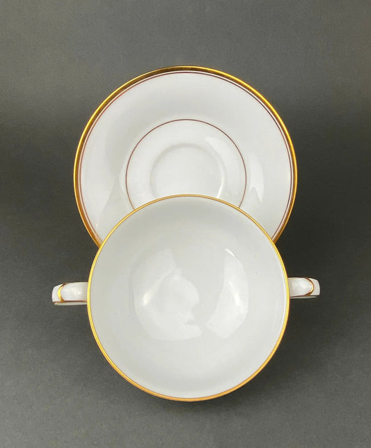 Allison Noritake porcelain bowls and saucers with gold trim on white china on Tampa Home & Garden Store
