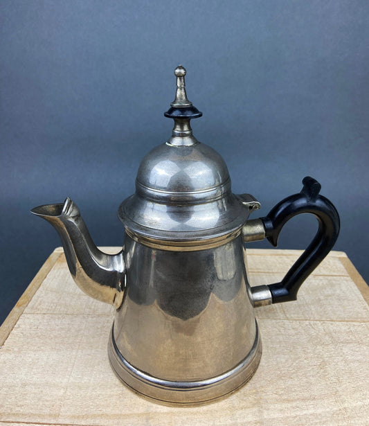 Vintage Metal Coffee Pot, Tea Pot with Creamer & Sugar Bowl with Black Handles. Marked WE B.P.M.S. - Tampa Home & Garden Store
