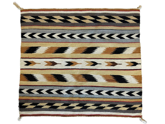 Vintage Navajo kilim rug handmade wool 29 x 32 inches Rugistan on Tampa Home & Garden Store